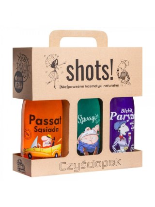 Shots! Czyściopak Męski - żel pod prysznic 3 x 500 ml