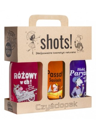 Shots! Czyściopak Unisex - żel pod prysznic 3 x 500 ml