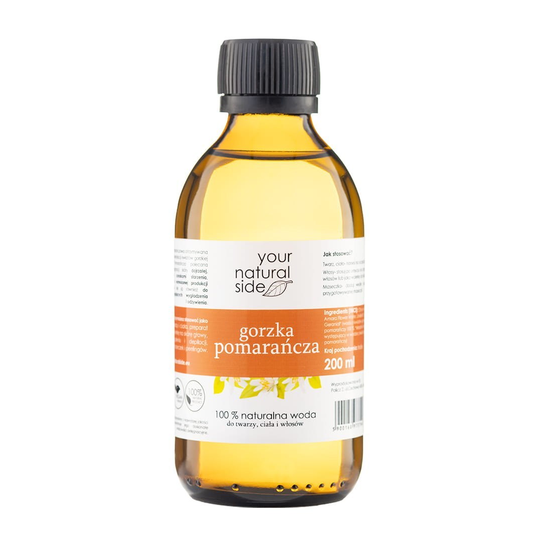 Woda Pomarańczowa z Kwiatów Gorzkiej Pomarańczy 200 ml nakrętka Woda Pomarańczowa z Kwiatów Gorzkiej Pomarańczy 200 ml nakrętka