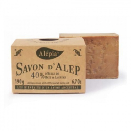 ALEPIA Mydło Alep z Aleppo 40% Laurie 190 g ALEPIA Mydło Alep z Aleppo 40% Laurie 190 g