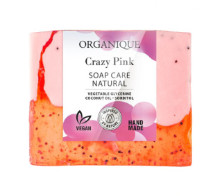 Organique - Mydło glicerynowe naturalnie pielęgnujące Crazy Pink 100 g
