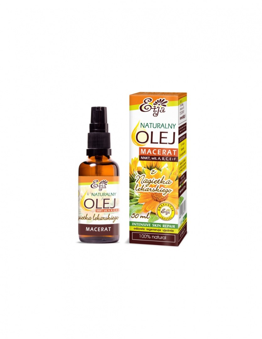 Olej z nagietka lekarskiego (macerat) /Calendula Officinalis Flower in Helianthus Annuus Oil/ 50 ml Olej z nagietka lekarskiego (macerat) /Calendula Officinalis Flower in Helianthus Annuus Oil/ 50 ml