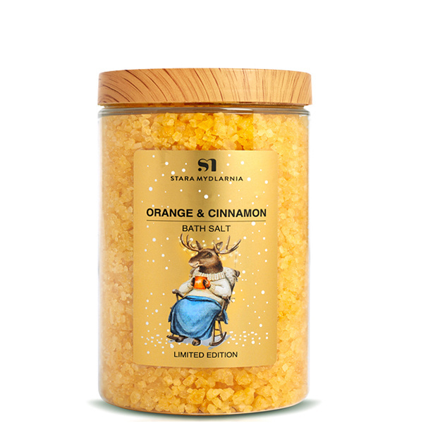 Orange & Cinnamon sól morska do kąpieli 500 g Orange & Cinnamon sól morska do kąpieli 500 g