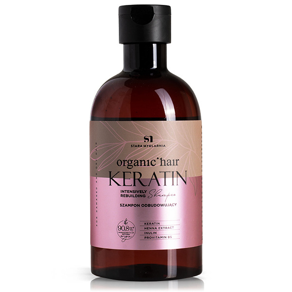 Organic Hair Keratin szampon odbudowujący 400 ml