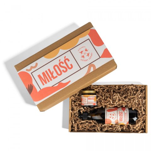 Zestaw Miłość - mydło w płynie + świeca do masażu Zestaw Miłość - mydło w płynie + świeca do masażu