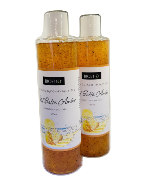 Bioetiq - Żel pod prysznic peelingująco-nawilżający Gold Baltic Amber 300 ml