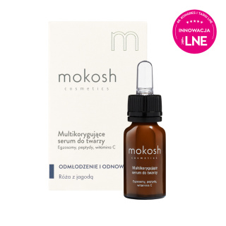 Mokosh - Multikorygujące serum do twarzy egzosomy, peptydy, witamina C 12 ml