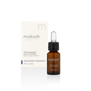 Mokosh - Multikorygujące serum do twarzy egzosomy, peptydy, witamina C 12 ml