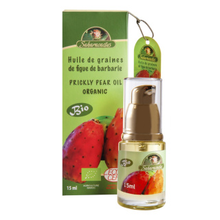 Saharacactus - Olej z nasion opuncji figowej z certyfikatem ekologicznym Ecocert 15 ml z pompką