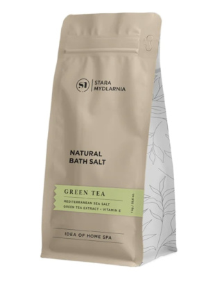 Stara Mydlarnia - Green Tea sól morska do kąpieli 1 kg