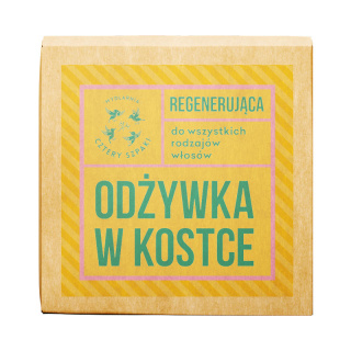 4szpaki - Regenerująca odżywka do włosów w kostce Eukaliptus cytrynowy 55 g