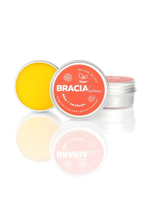 Balsam do ust Róża i awokado 15 ml, produkt otwarty Balsam do ust Róża i awokado 15 ml, produkt otwarty