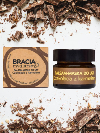 Balsam-maska do ust Czekolada z karmelem 15 ml – Bracia Mydlarze