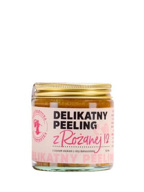 Delikatny Peeling z Różanej 12 120 ml – Manufaktura Bursztynnika, bez tła Delikatny Peeling z Różanej 12 120 ml – Manufaktura Bursztynnika, bez tła