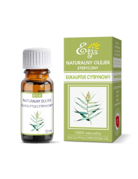 Naturalny olejek Eukaliptus Cytrynowy (Citriodora) / Eucalyptus Citriodora Oil/ 10 ml – Etja Naturalny olejek Eukaliptus Cytrynowy (Citriodora) / Eucalyptus Citriodora Oil/ 10 ml – Etja