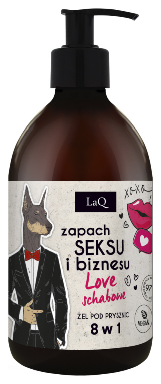 LaQ - Żel pod prysznic 8 w 1 Doberman Love schabowe 500 ml