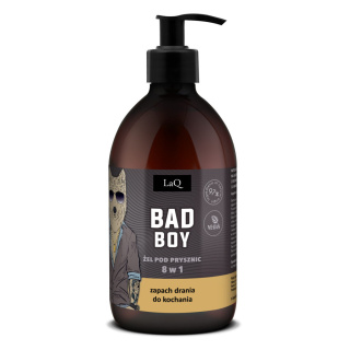 Laq - Żel pod prysznic 8w1 Bad Boy czarny mat 500 ml