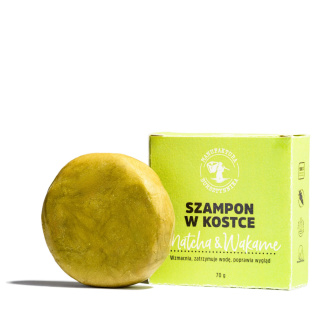 Maanufaktura Bursztynnika - Szampon w kostce Matcha & Wakame 70 g