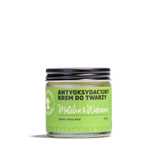 Manufaktura Bursztynnika - Antyoksydacyjny krem do twarzy Matcha & Wakame 60 ml