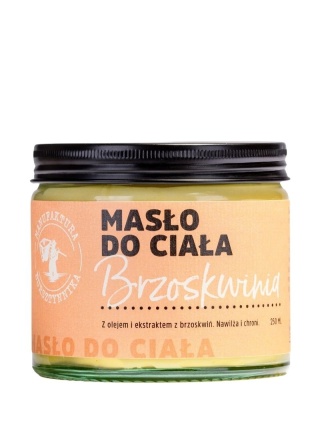Masło do ciała Brzoskwinia 250 ml - Manufaktura Bursztynnika