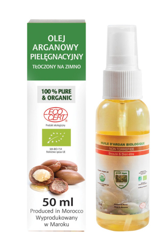 Efas - Olej arganowy bio z ecocert - butelka szklana 50 ml