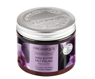 Organique - Peeling solny z masłem shea Black Orchid 200 g