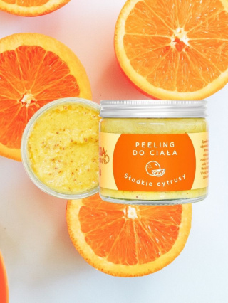 Peeling cukrowy do ciała Słodkie cytrusy 250 ml – Bracia Mydlarze