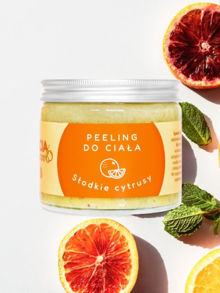 Peeling cukrowy do ciała Słodkie cytrusy 250 ml – Bracia Mydlarze
