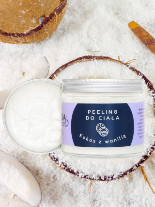 Peeling do ciała Kokos z wanilią 250 ml – Bracia Mydlarze
