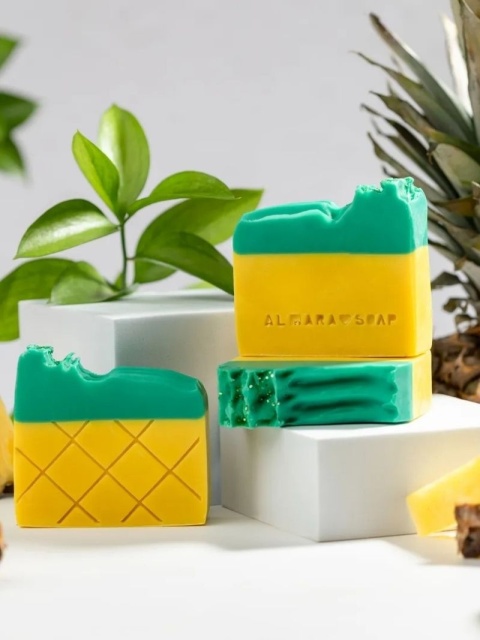 Pinapple, limitowane mydło o zapachu ananasa 100 g – Almarasoap, kompozycja mydeł Pinapple, limitowane mydło o zapachu ananasa 100 g – Almarasoap, kompozycja mydeł