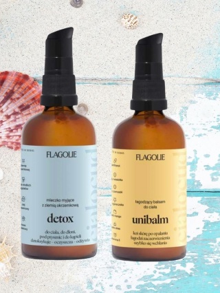 Travel Set – wakacyjnt zestw podróżny – Dertox + Unibalm – Flagolie