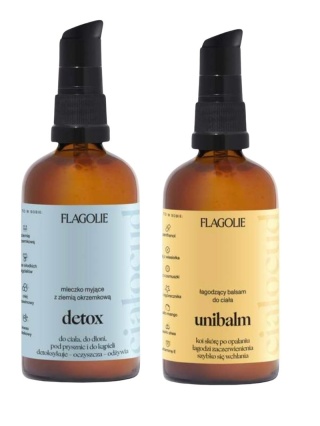 Travel Set – wakacyjnt zestw podróżny – Dertox + Unibalm – Flagolie