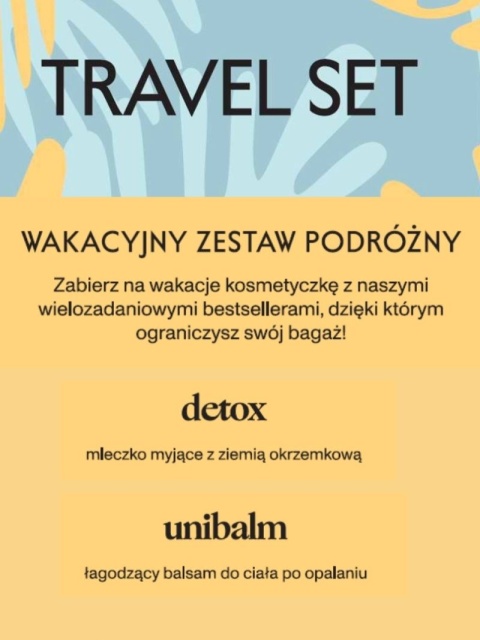 Travel Set – wakacyjnt zestw podróżny – Dertox + Unibalm – Flagolie, ulotka Travel Set – wakacyjnt zestw podróżny – Dertox + Unibalm – Flagolie, ulotka