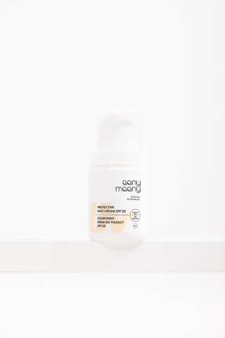 eeny meeny - Ochronny krem do twarzy UVA UVB Spf 50 Pigment free 50 ml