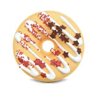 Donut do kąpieli Golden Spice - orange&cinnamon 60 g – Stara Mydlarnia