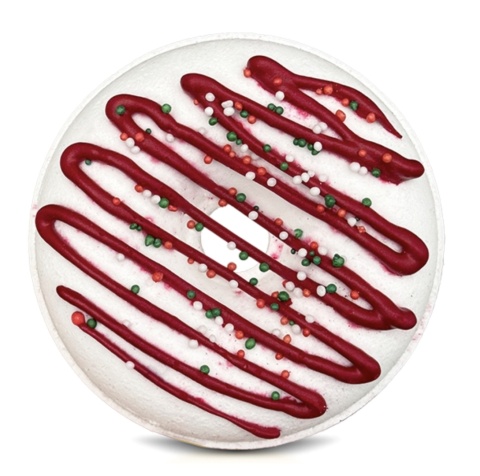 Donut do kąpieli czerwony Jolly Apple - szarlotka 150 g – Stara Mydlarnia, produkt