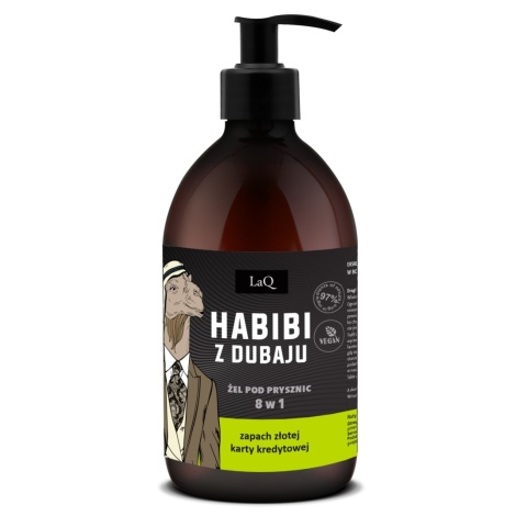 Żel pod prysznic Habibi z Dubaju o zapachu złotej karty kredytowej 500 ml  – LaQ