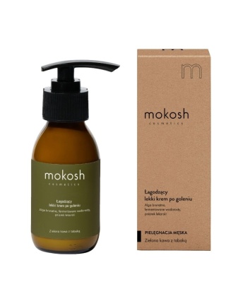 Łagodzący lekki krem po goleniu Zielona kawa z tabaką 90 ml – Mokosh