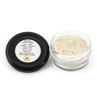 Maseczka do twarzy Len i chia – Miodowa Mydlarnia