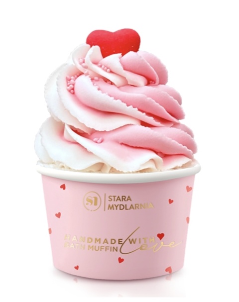 Muffinka do kąpieli Vanilla Heart  200 g – Stara Mydlarnia, produkt