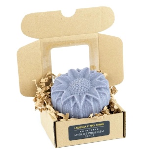 Mydło z pumeksem do rąk Lawenda z May Chang 110 g – Miodowa Mydlarnia