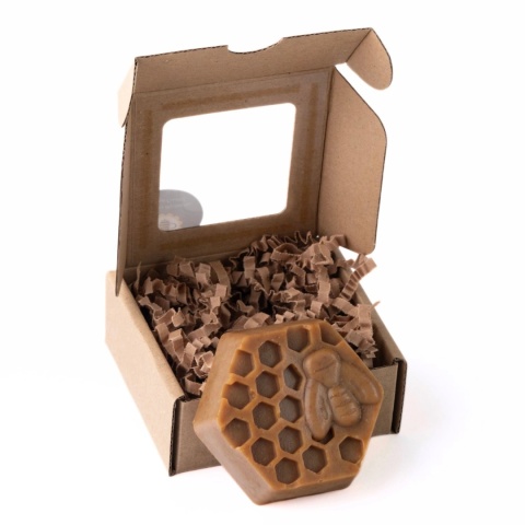 Mydło naturalne propolisowe  65 g – prezentacja mydła