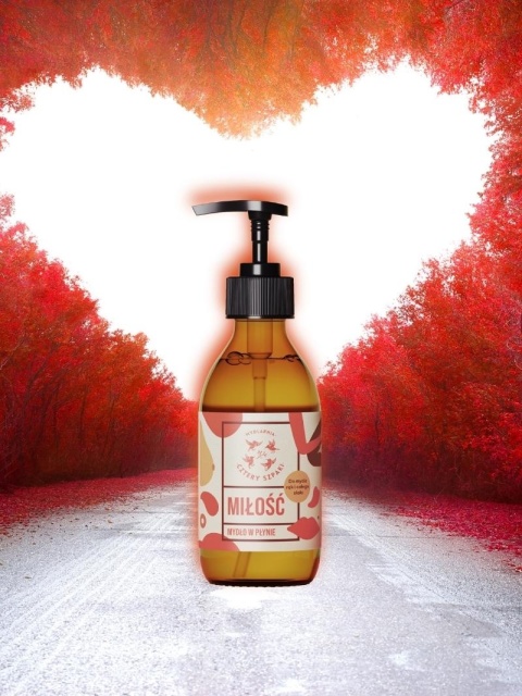 Mydło w płynie Miłość 300 ml – prezentacja w przestrzeni