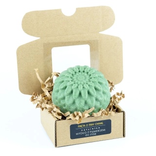 Mydło z pumeksem do stóp Mięta z May Chang 110 g – Miodowa Mydlarnia