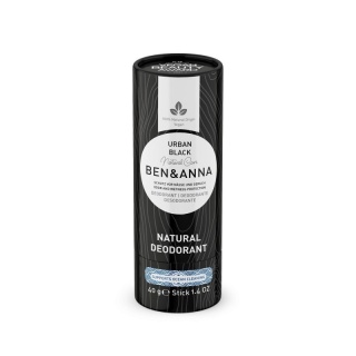 Naturalny dezodorant na bazie sody Urban Black, sztyft kartonowy 40 g – Ben&Anna