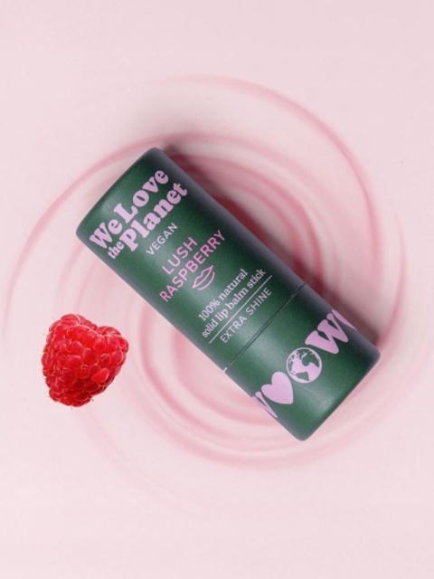 Naturalny, wegański balsam do ust Lush Raspberry (Velvet Shine) intensywny blask 4,9 g – We Love The Planet