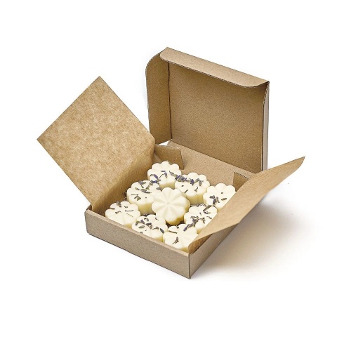 Wosk zapachowy Harmonia 70 g – otwarty kartonik, prezetacja  wosków