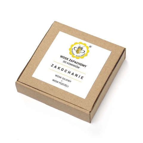 Wosk zapachowy Zakochanie 70 g – Miodowa Mydlarnia, zapakowany produkt