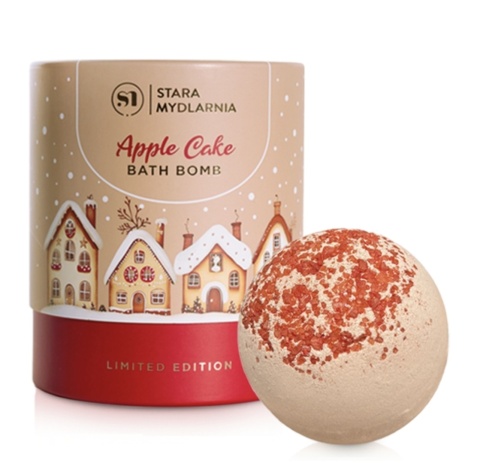 Zestaw kula do kąpieli Apple Cake - szarlotka 200 g – Stara Mydlarnia