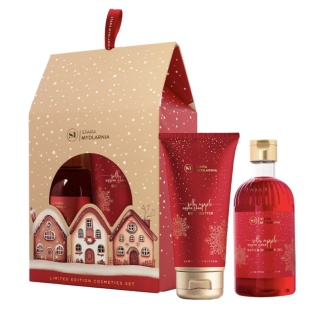 Zestaw prezentowy Jolly Apple, żel do kąpieli i masło do ciała – Stara Mydlarnia